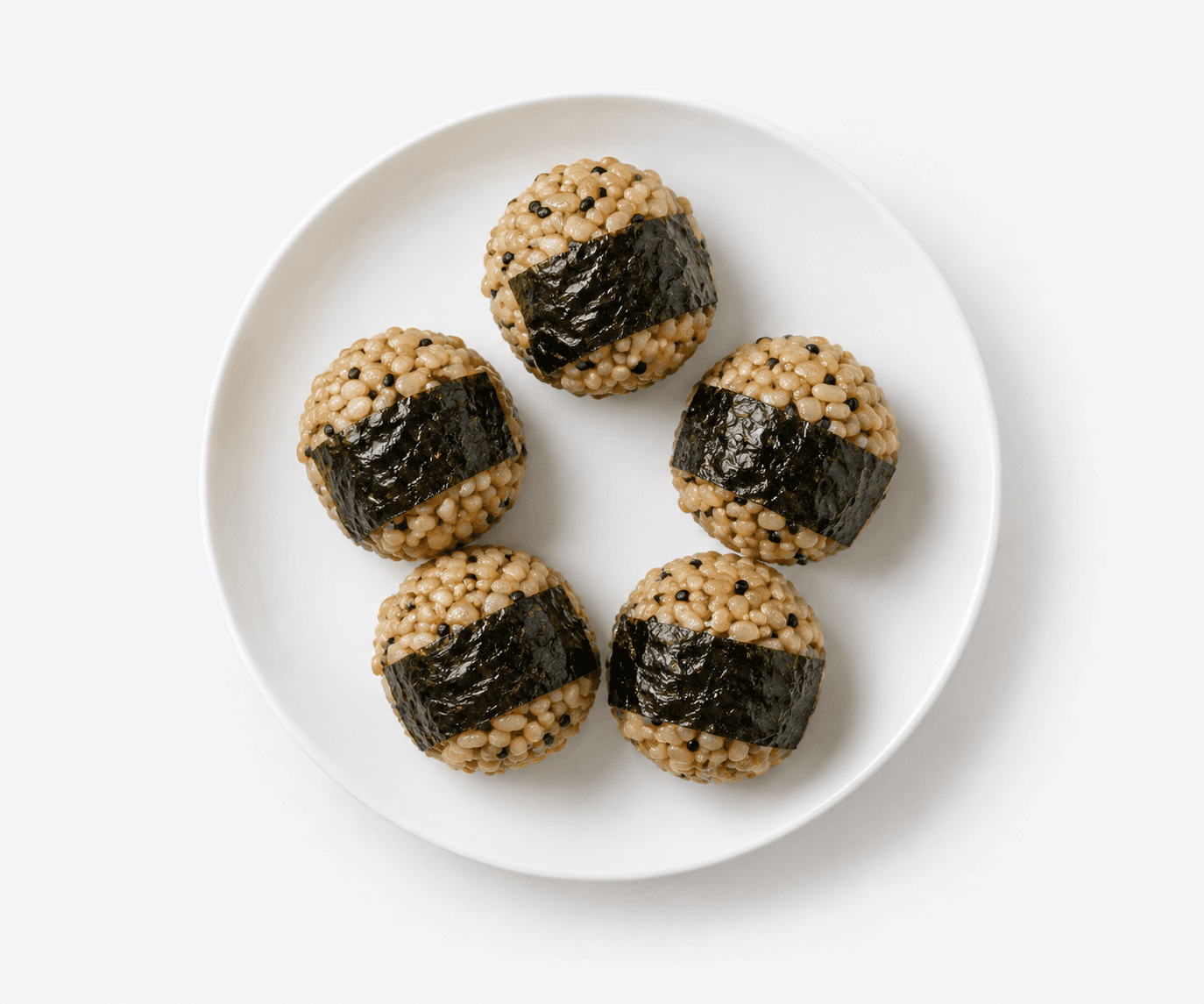 Gim and brown rice balls