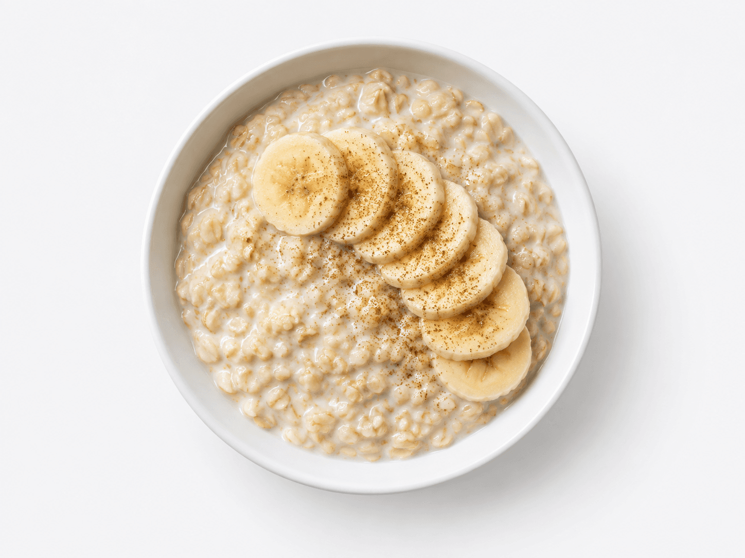 Gachas de avena con leche