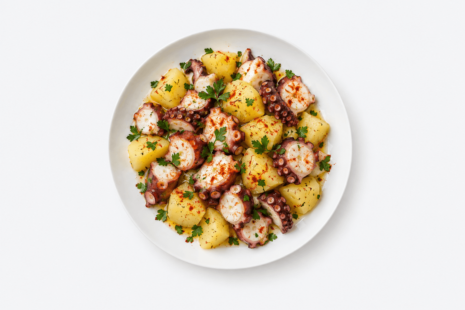 Octopus and potato salad
