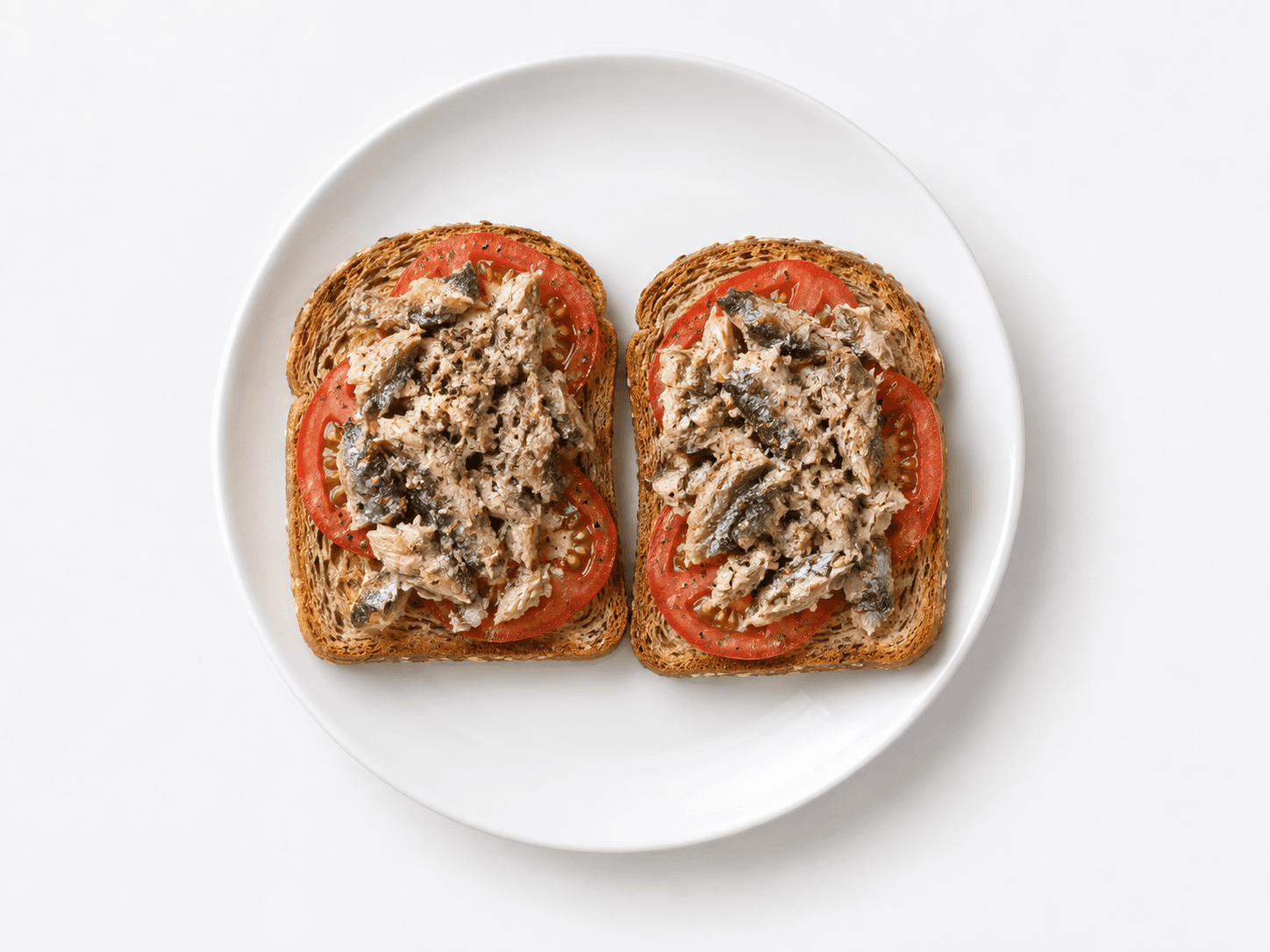 Sardine and tomato toast