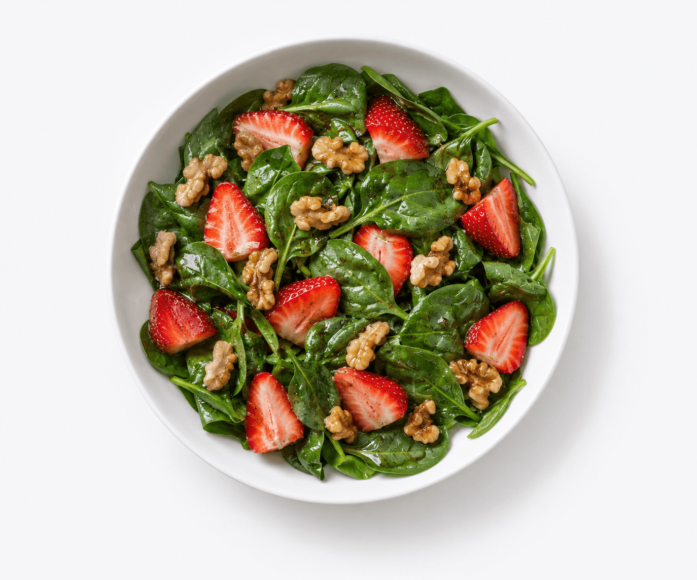 Strawberry and spinach salad