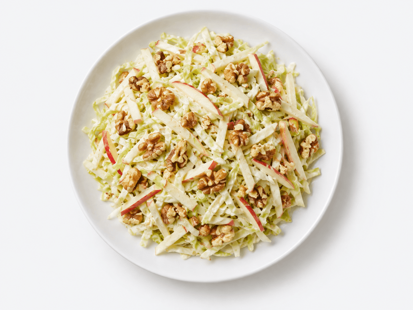 Ensalada de nueces, manzana y col